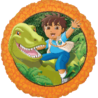 17 inch HX Go, Diego, Go! Foil Balloon