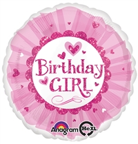 18 inch Birthday Girl Pink Sparkle Tutu