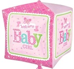 16 inch Welcome BABY Girl Butterfly
