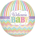 Welcome Baby Brights Orbz Balloon