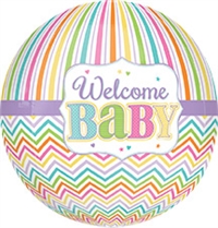 Welcome Baby Brights Orbz Balloon