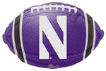 18 inch Northwestern University Football Foil Balloon