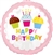 Happy Birthday Cupcakes Balloon