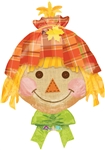 24 inch Happy Scarecrow Foil Balloon