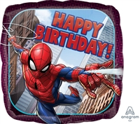 17 inch HX Spider-Man Happy Birthday Foil Balloon