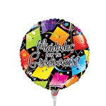 Felicidades Birretes Foil Balloon