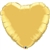 18 inch Heart Qualatex Foil GOLD, Price Per Pack of 10