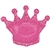 Holographic PINK Crown Balloon