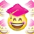 Pink Smiley Grad Balloon