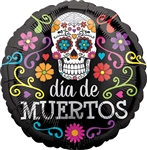 18in Colorful Dia De Muertos