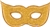51 inch Gold Glitter Mask