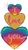 Love Rainbow Heart Trio Balloon