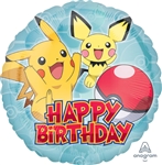 Pokemon Happy Birthday Balloon