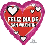 Feliz Dia De San Valentin foil balloon