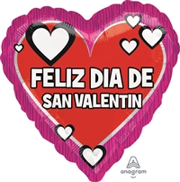 Feliz Dia De San Valentin foil balloon