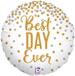 18 inch Glittering Best Day Ever - Holographic