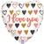 ROSE GOLD Hearts I Love You Foil Balloon