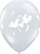 11 inch Qualatex Love Doves on DIAMOND CLEAR Latex Balloon