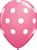 11 inch Qualatex Big Polka Dots ROSE