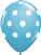 11 inch Qualatex Big Polka Dots ROBIN'S EGG BLUE