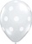 11 inch CLEAR Balloons with Big Polka Dots