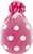 18 inch Qualatex Big Polka Dots DIAMOND CLEAR Stuffing Balloon