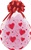 18 inch Qualatex Round HEARTS and HEARTS-A-Round DIAMOND CLEAR Stuffing Balloon