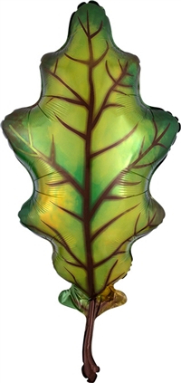 Green Fall Oak Leaf Balloon