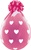 18 inch Qualatex Big Hearts DIAMOND CLEAR Stuffing Balloon