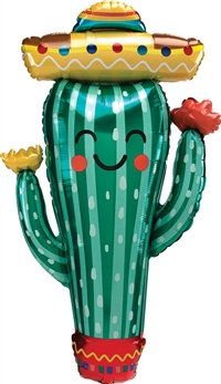 Fiesta Cactus Foil Balloon