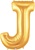 40 inch Letter J Megaloon GOLD