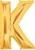 40 inch Letter K Megaloon GOLD, Price Per EACH