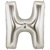 40 inch Letter H Megaloon SILVER