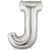 40 inch Letter J Megaloon SILVER, Price Per EACH