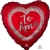 Te Amo Red Heart Balloon