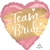 Satin Gold Team Bride Heart Balloon