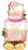 52 inch AirLoonz Wedding Cake - Foil Multi-Balloon
