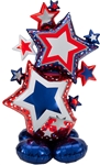 Patriotic Star Cluster Balloon