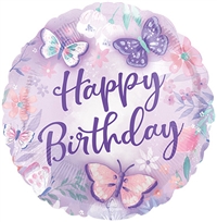 Butterflies Birthday Balloon