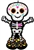 Day of the Dead Standing Skeleton Multi-Balloon