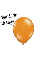5 inch Jewel Mandarin Orange latex balloons