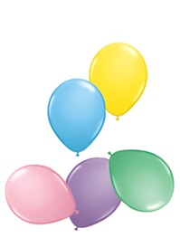 5 inch Pastel Assortment latex balloons