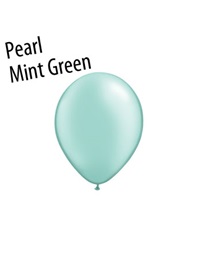 5 inch Pastel Pearl Mint Green latex balloons