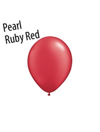 5 inch Radiant Pearl Ruby Red latex balloons