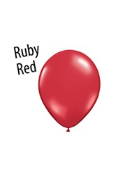 5 inch Jewel Ruby Red latex balloons