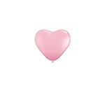 6 inch Qualatex Heart PINK Standard, Price Per Bag of 100