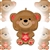 Valentine's Day Cuddly Bear Foil Balloon