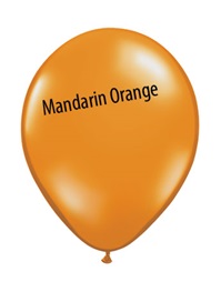 9 inch Qualatex MANDARIN ORANGE, Price Per Bag of 100