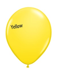 9 inch Qualatex YELLOW, Price Per Bag of 100