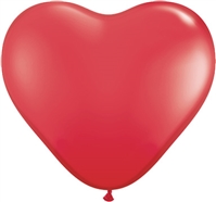 11 inch RED Qualatex Heart, Price Per Bag of 100